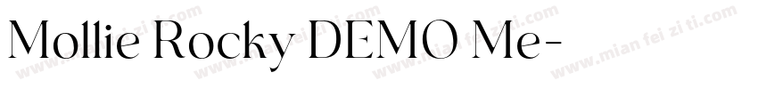 Mollie Rocky DEMO Me字体转换